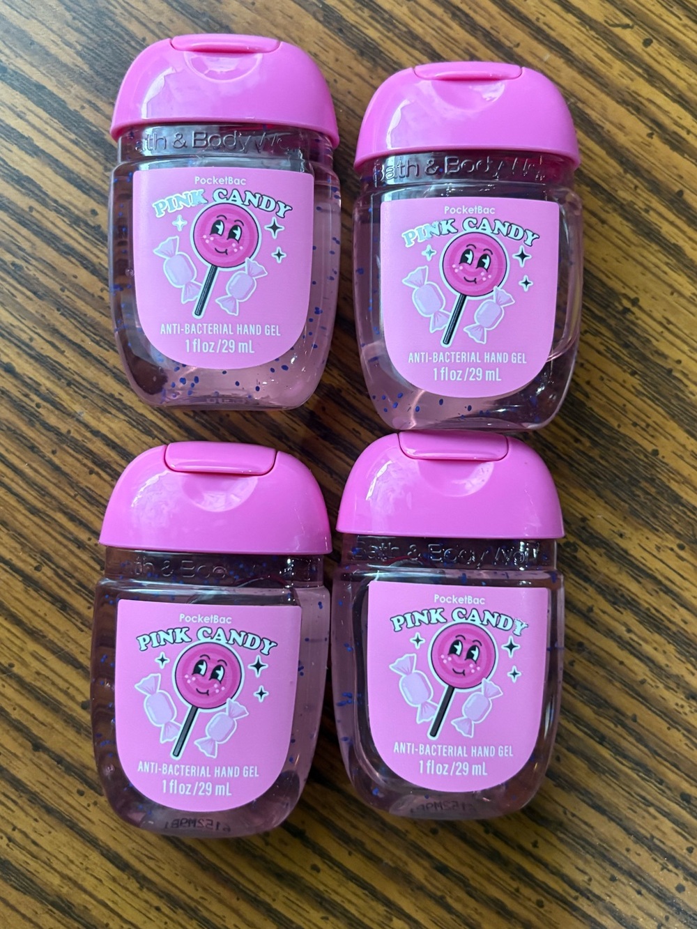 BBW POCKETBAC GELS LOT OF 4 PINK CANDY NWT